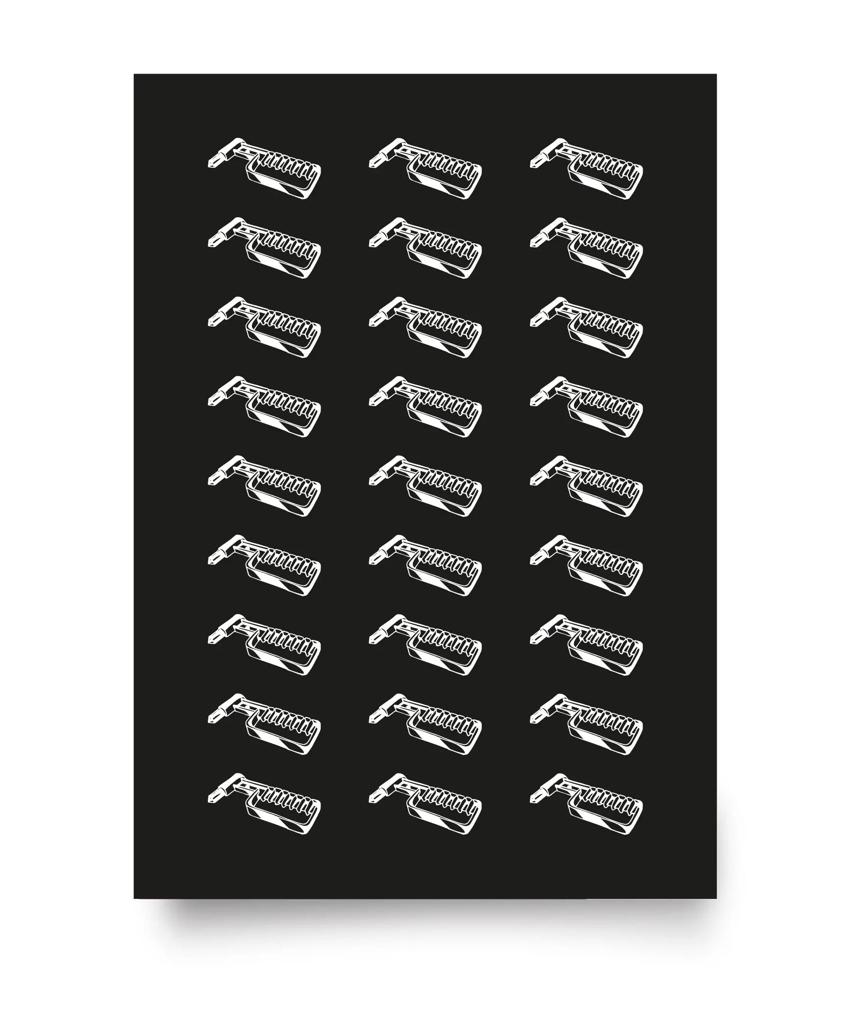 A3 PRINT - WHITE BUSHAMMER hunger.93 x supernachoetattoo Print %price